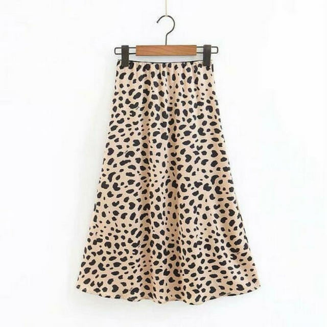 SUNSIOM Ladies Dress High Waist Cozy Soft Pattern Printing Stylish Light Skirt