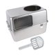 thumbnail image 1 of Caja de arena para gatos con capucha y tapa, orinal extraíble con solapa en la puerta frontal, suministros reutilizables para mascotas, arenero para sin pedal, 1 of 8