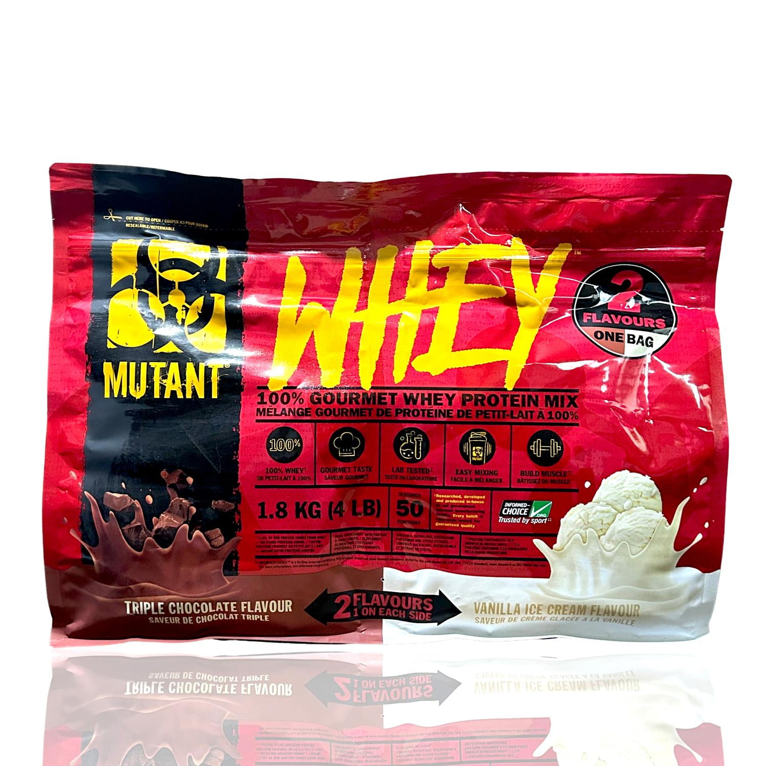 Mutant Whey Dual Chocolate y Vainilla 4 lbs Mutant | Walmart en línea