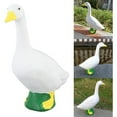 thumbnail image 2 of Goose Statue, Large White Geese Garden Statues, Resin Porch Goose Wild Goose Outdoor Lawn Statue Art Decor Ornament for Home Decor Housewarming Gifts, 2 of 9