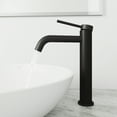 thumbnail image 4 of VIGO Lexington Single Handle Single-Hole Bathroom Vessel Faucet in Carbon Fiber and Matte Black, 4 of 9
