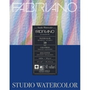 Fabriano Studio Watercolor Pad, Cold-Press, 11" x 14", 140 lb., 50 Sheets