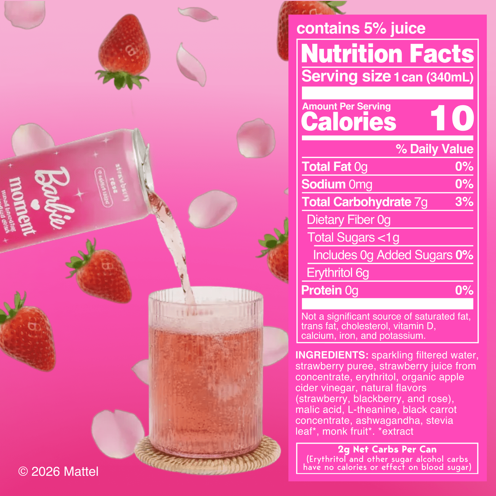 Barbie x Moment Strawberry Rose (12 pack)