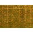 thumbnail image 1 of Ahgly Company Machine Washable Indoor Rectangle Abstract Yellow Modern Area Rugs, 5' x 8', 1 of 4