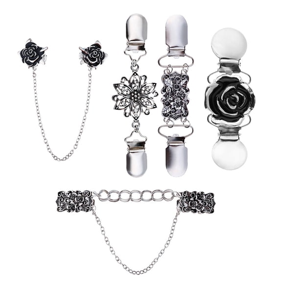 5Pack Ladies Elegant Sweater Alloy Blouse Shirt