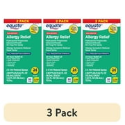 (3 pack) Equate Fluticasone Propionate Nasal Allergy Relief Spray, 50 mcg, Non-Drowsy
