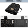 thumbnail image 5 of COEQINE 2-Seater Golf Cart Seat Towel Blanket with Portable Fold Design and Handle, 51.2"x30.3" Universal Fit, Quilted Seat Cover, 4 Pockets, Machine Washable, Galaxy Sun Moon Star, 5 of 8