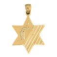 thumbnail image 1 of 18K Yellow Gold Star of David Pendant - 28 mm, 1 of 3