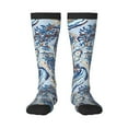 thumbnail image 2 of Lsque Paisley Floral Branches Printed Crew Socks Men's Women's LightWeight Thin Casual Calf Socks ,Knee High Socks,Cotton Socks, 2 of 9
