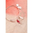 thumbnail image 4 of Pulsera Alex and Ani Strength Cardinal Duo Charm en plata, 4 of 9