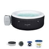 Bestway SaluSpa Miami 4 Person Inflatable Hot Tub with Swim Pool Treatment