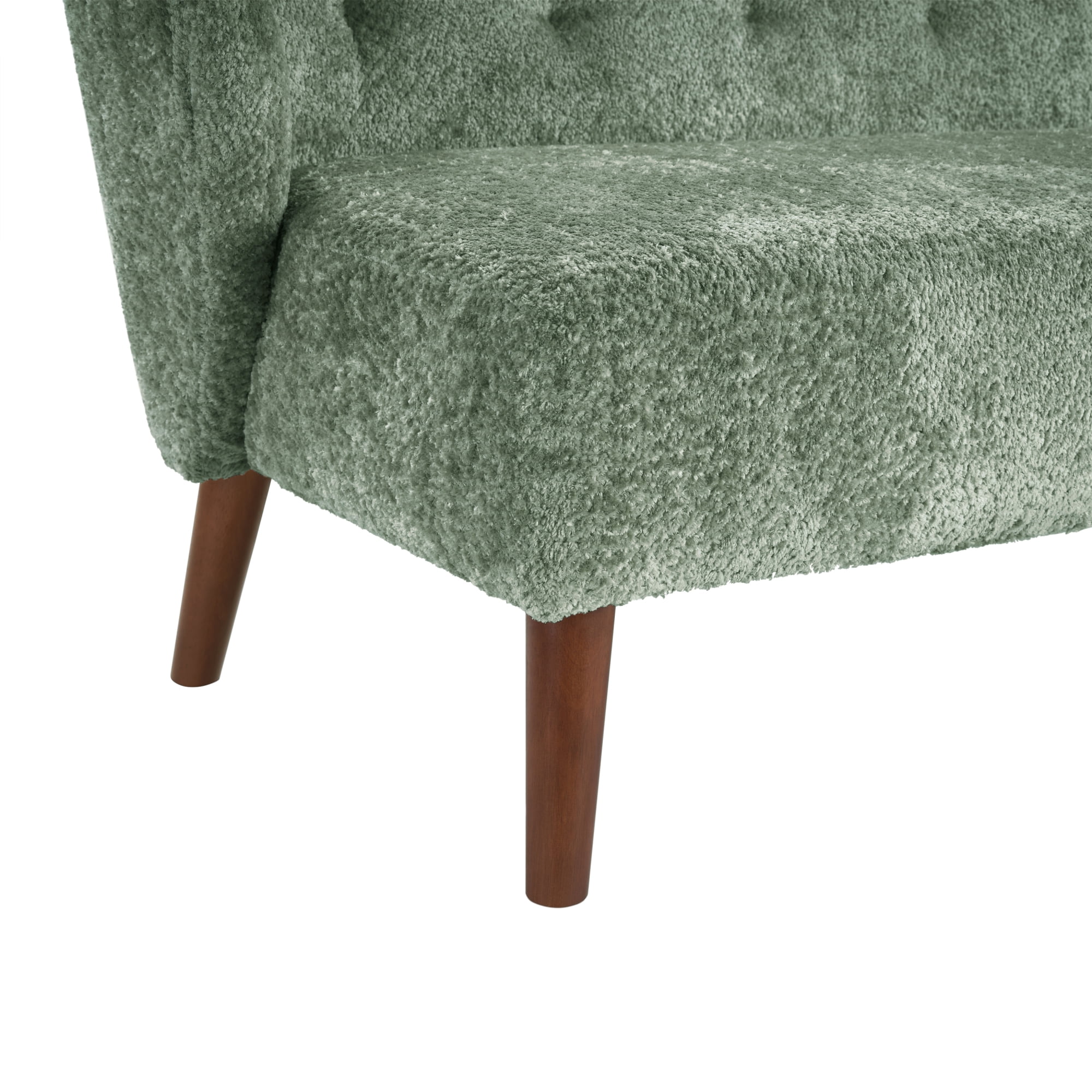 Leumius 73.6" 3-Seater Sofa, Modern Tufted Upholstered Couch Comfy Upholstered Sofa for Living Room, Apartment, Green
