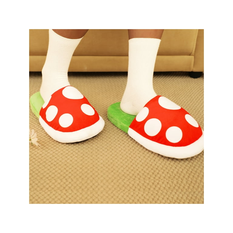 Green mouse sherpa slippers sale