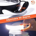 thumbnail image 4 of Faro LED, faro COB recargable USB, faro ajustable de 1500 lúmenes, ligero e impermeable para ciclismo, camping, senderismo, pesca, emergencia [clase energética A +++] Afortunado Sencillez, 4 of 5