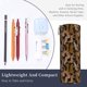 thumbnail image 3 of Easygdp Leopard Print para Estuche de Lápices Cilíndrico de Cuero con Cremallera, Organizador de Lápices de Cuero para Escuela, Oficina y Viajes, 3 of 6