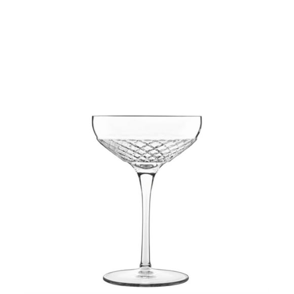 De fabrication Italienne, Luigi Bormioli Roma 1960 Coupe Flûte de Champagne 30 cl (lot de 6)
