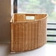 thumbnail image 5 of Cesta de almacenamiento de esquina con espacio estrecho, caja de almacenamiento triangular versátil tejida para regalos Mango lateral, 5 of 8