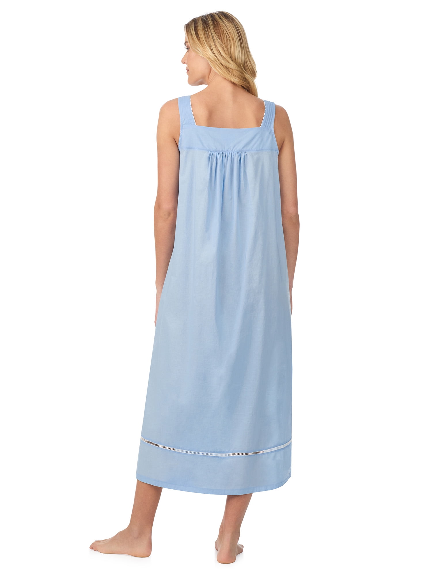 Aria Women's Lightweight Cotton Woven 50" Ballet Nightgown, Sizes XS-5X