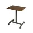 thumbnail image 6 of Seville Classics Airlift Pneumatic Laptop Computer Mobile Desk Cart, Height-Adjustable to 43.5'' H, Maple, 6 of 8