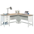 thumbnail image 4 of Pemberly Row Contemporary Engineered Wood L-Shaped Home Office Desk in White, 4 of 18