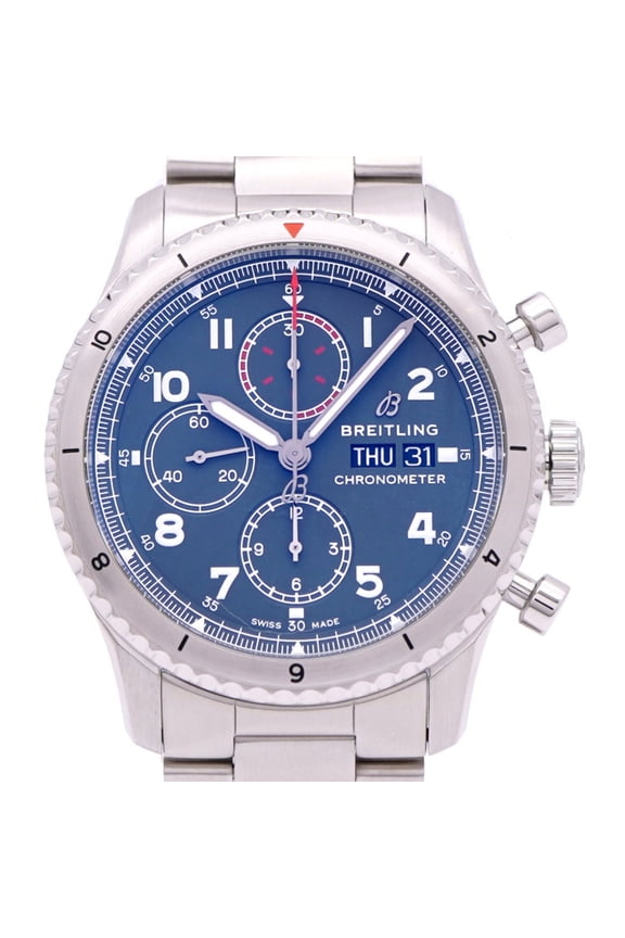 Pre-Owned Breitling Aviator 8 Chronograph 43 A13316 Automatic Stainless...