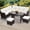 Beige, variant on Melocadol 6 Piece Patio Sectional Set, Outdoor Conversation Furniture Set with 2 Sofas, 2 Ottoman, Table, Perfect for Patio, Deck or Poolside, Gray Wicker and Gray Cushions