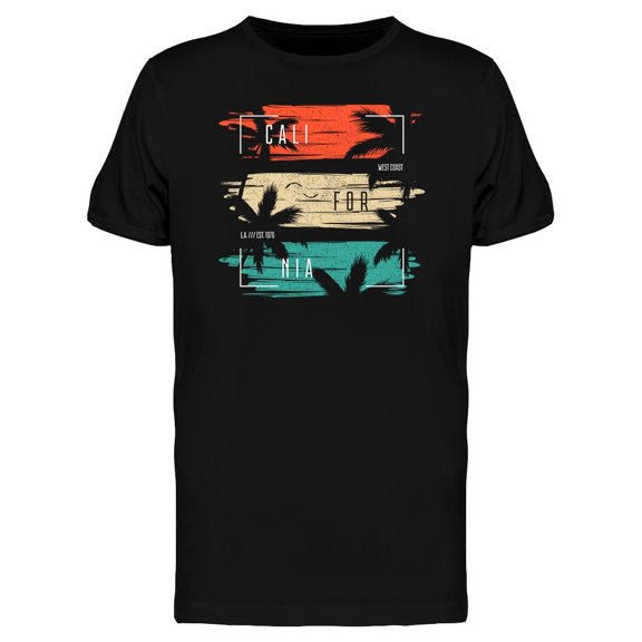 California Trendy Palm Trees Tee Men's -Image by Shutterstock