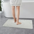 thumbnail image 5 of Gnwei Stone Bath Mat – Diatomaceous Earth Bath Mat, Rock Absorbent Bath Mats for Bathroom, Modern Stone Drying Mat, Shower Mat Outside Shower, 31.4"x19.7" Gray, 5 of 9