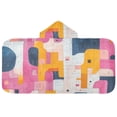thumbnail image 5 of Yayeee Kids Hooded Towels Toddler Soft Absorbent Beach Bathing Wrap 50" x 23.5", Art Geometric, 5 of 5