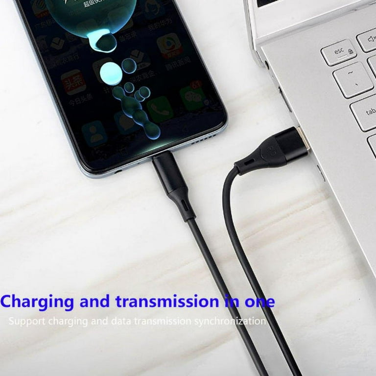 Double-head Type-c Data Cable USB Charger Cord 2 in 1 Charging Cable Fast  Charging USB to Type-C 60W Charge Portable USB Cable