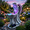 White, variant on Lumiartisan 12.2" Solar Fairy Bird Bath Statue, Colorful Resin Garden Ornament with LED
