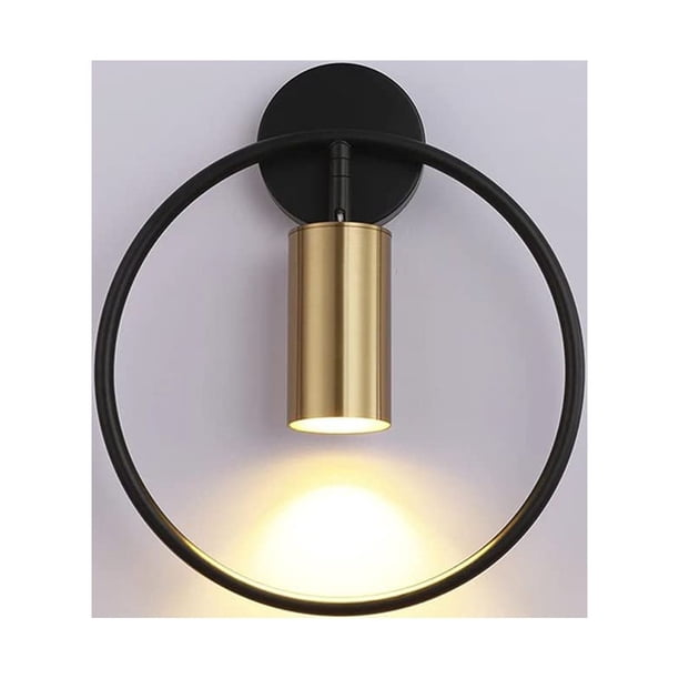 FloreceBien Aplique de pared moderno nórdico luz interior con foco led giratorio y ajustable para dormitorio tablero de lectura