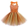 thumbnail image 3 of IBTOM CASTLE Prinecss Jungle Animal Costume for Girls Giraffe Tiger Tutu Birthday Christmas Halloween Dress up Outfits with Headband Tails 3-4 Years Tiger, 3 of 8