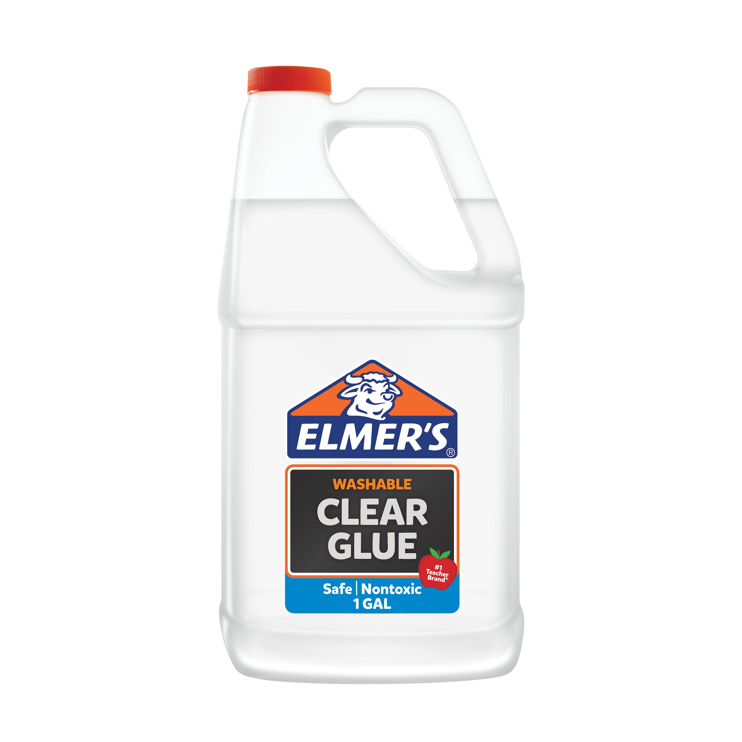 Elmer's Liquid School Glue, Clear, Washable, Great for Making Slime, 1 Gallon