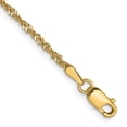 thumbnail image 6 of Auriga Fine Jewelry Auriga Fine Jewelry 14K Yellow Gold 1.6 mm Singapore Anklet 9inch for Women, 6 of 6