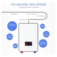 thumbnail image 4 of Hot Water Heater Electric 6500W Tankless Instant Boiler Bathroom Tankless Shower Set Thermostat Safe Intelligent Automatica ,Energy Saving, 4 of 7