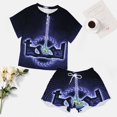 thumbnail image 4 of Tool Fear Inoculum Summer Home Suit For Womens Short-Sleeved Pajama Set 2pcs Loungewear Soft Sleepwear T-Shirts Tee Shirt Top And Short Sleeping Pants, 4 of 8