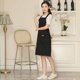thumbnail image 3 of Delantal con peto con bolsillos para mujer - Batas de lona con cuello ajustable para camarera Restaurante Servidores Chefs Negro BANYUO  Electrónica, 3 of 6