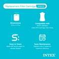 thumbnail image 5 of Intex Swimming Pool Set Type B Replacement Filter Pump Cartridge (3 Pack), 5 of 12