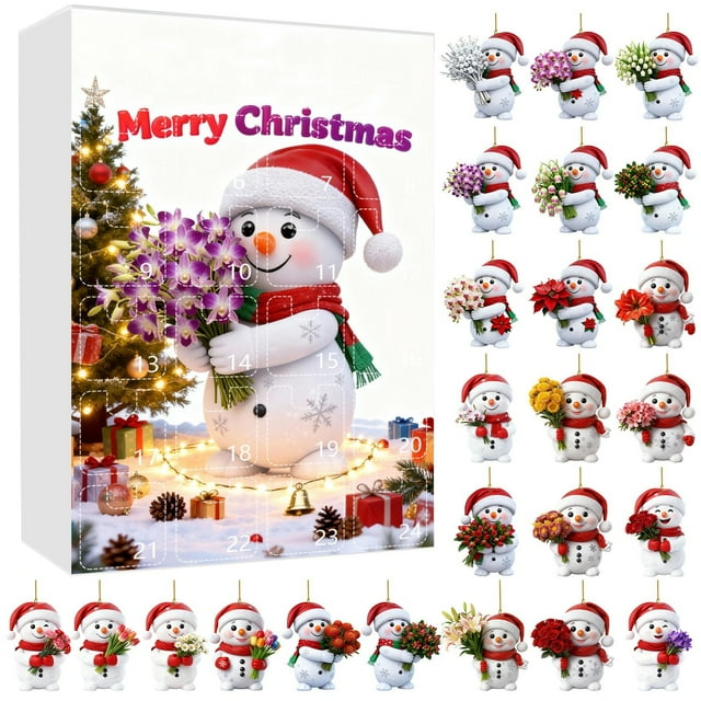 Adorno Navideo Acrlico Con Temtica De Mueco De Nieve, Plstico Transparente, 7, 6 Cm De Alto, Diseo Festivo, Para Decoracin Navidea, Para Escritorio De Oficina, Para Ventanas Del, UKHBMC