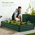 thumbnail image 5 of 72"L x 36"W x 12"H Outdoor Metal Raised Garden Bed Box Vegetable Planter for Vegetables, Flowers, Herbs, and Succulents - Green, 5 of 5