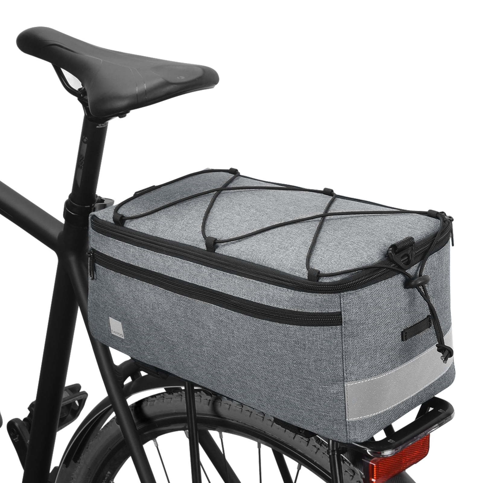 Insulated Trunk Cooler Bag for Warm or Cold Items Bicycle Rack Rear Carrier Bag 8L Large Capacity MTB Bike Pannier Bag with Shoulder Strap & Quick-Release or Installation Insulated Trunk Cooler Bag for Warm or Cold Items Bicycle Rack Rear Carrier Bag 8L Large Capacity MTB Bike Pannier Bag with Shoulder Strap & Quick-Release or Installation