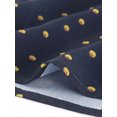 thumbnail image 6 of MODA NOVA Junior's Tie Ruffle Neck Polka Dots Bell Long Sleeves Blouse Dark Blue-Polka Dots M, 6 of 6