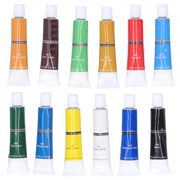 Pinturas Para Manualidades, Pigmentos De Dibujo, 12ml X 12 Uds., De Larga Duración, Para Lienzo, Papel, Piedra, Pared, Tablero De Madera