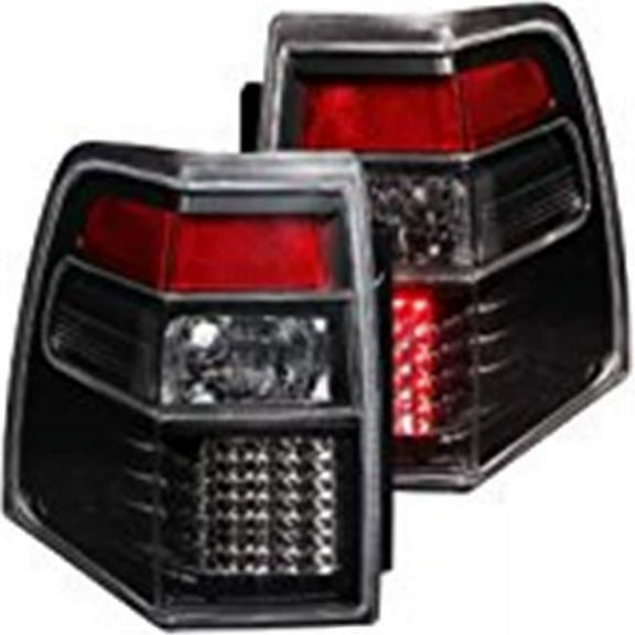 ANZO 2007-2014 Ford Expedition LED Tail Light Assembly with Clear Lens and Black Housing - Pair