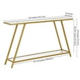 thumbnail image 4 of Evelyn&Zoe Yair 52" Wide Rectangular Console Table, Brass, 4 of 7