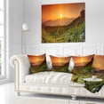thumbnail image 3 of Designart Summer in Mountains Panorama - Abstract Throw Pillow - 16x16, 3 of 5