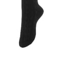 thumbnail image 3 of Lovely Annie Women's 5 Pairs Incredible Durable Super Soft Unique Over Knee High Thigh High Cotton Socks Size 6-9 A1024 (Black), 3 of 4