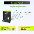 thumbnail image 4 of Tennis Ball Cannon Portable Tennis Ball Machine (Only Weighs 22lbs) - Dual Motor for Top Spin and Backspin, 50+ Balls, Max 45MPH, 4+ Hours Play with Rechargeable Lithium Battery, 4 of 8