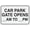 Warning Sign 2, variant on Street Sign Car Park Gates Open Retro Aluminum Sign Metal Tin Sign 8"x12" Vintage Style, Funny Pool Wall Decor Art, Car Park Gate Marker